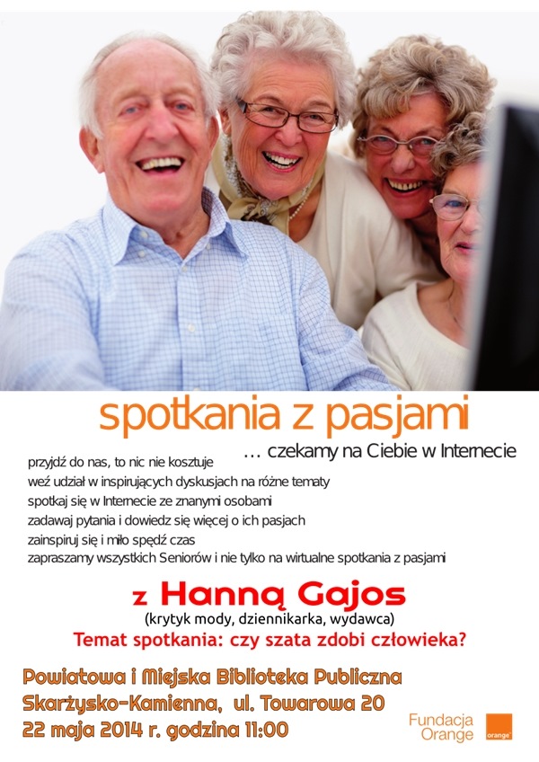 Czy szata zdobi człowieka? – spotkanie z Hanną Gajos w cyklu „Spotkania z pasjami” – Powiatowa i Miejska Biblioteka Publiczna – 22.05.2014 r.