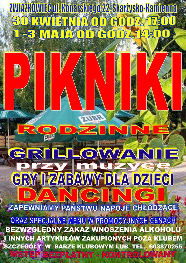 Pikniki Rodzinne – Majówka w Związkowcu – 30.04-03.05.2015