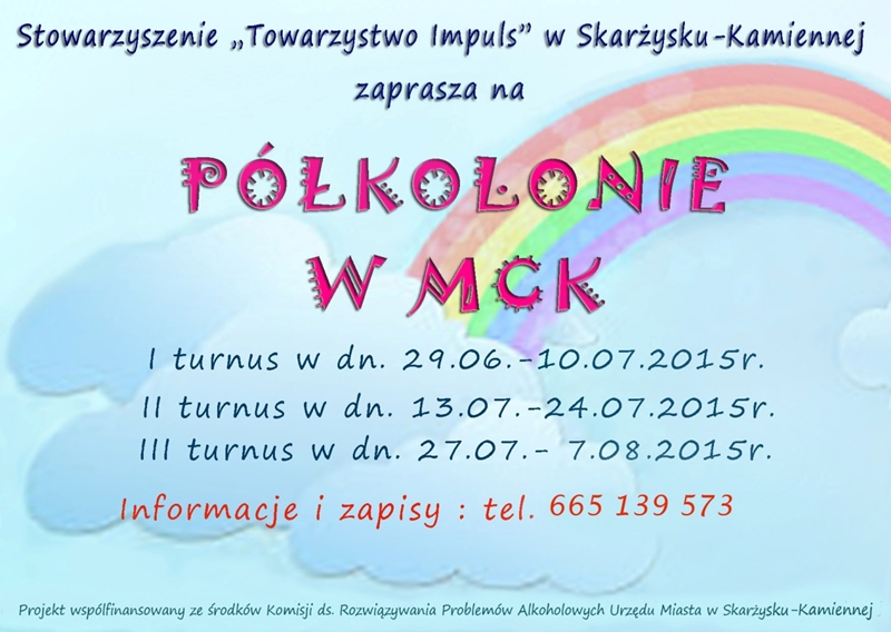 Półkolonie w MCK – 29.06–07.08.2015