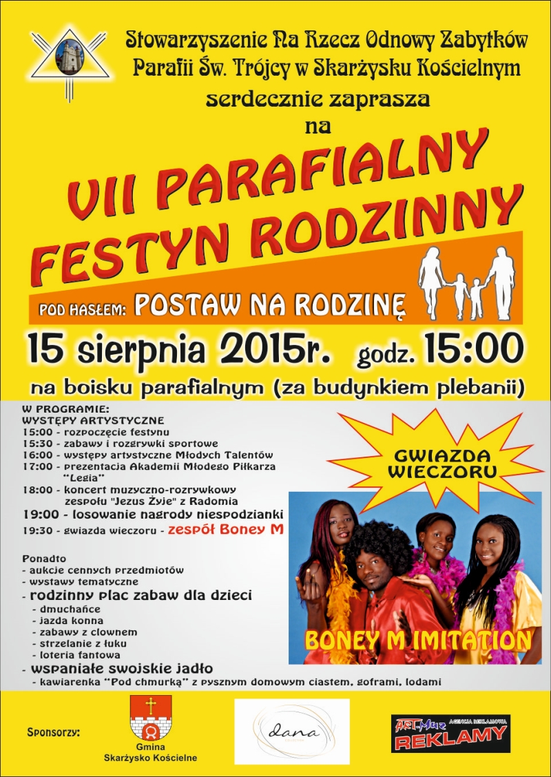 VII Parafialny Festyn Rodzinny – Skarżysko Kościelne – 15.08.2015 r