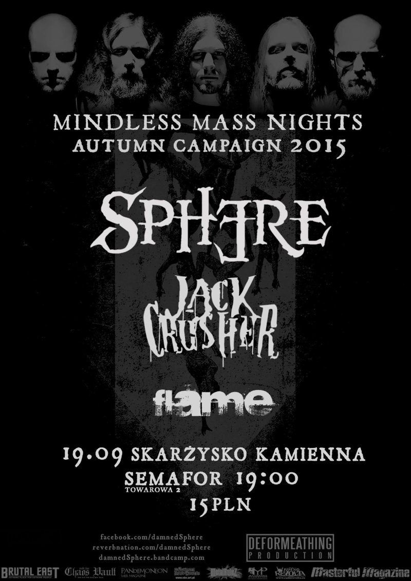 Mindless Mass Night 2015 – Sphere + Jack Crusher + Flame – Klub Semafor – 19.09.2015