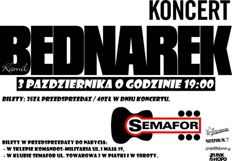 Bednarek – Klub Semafor – 03.10.2015