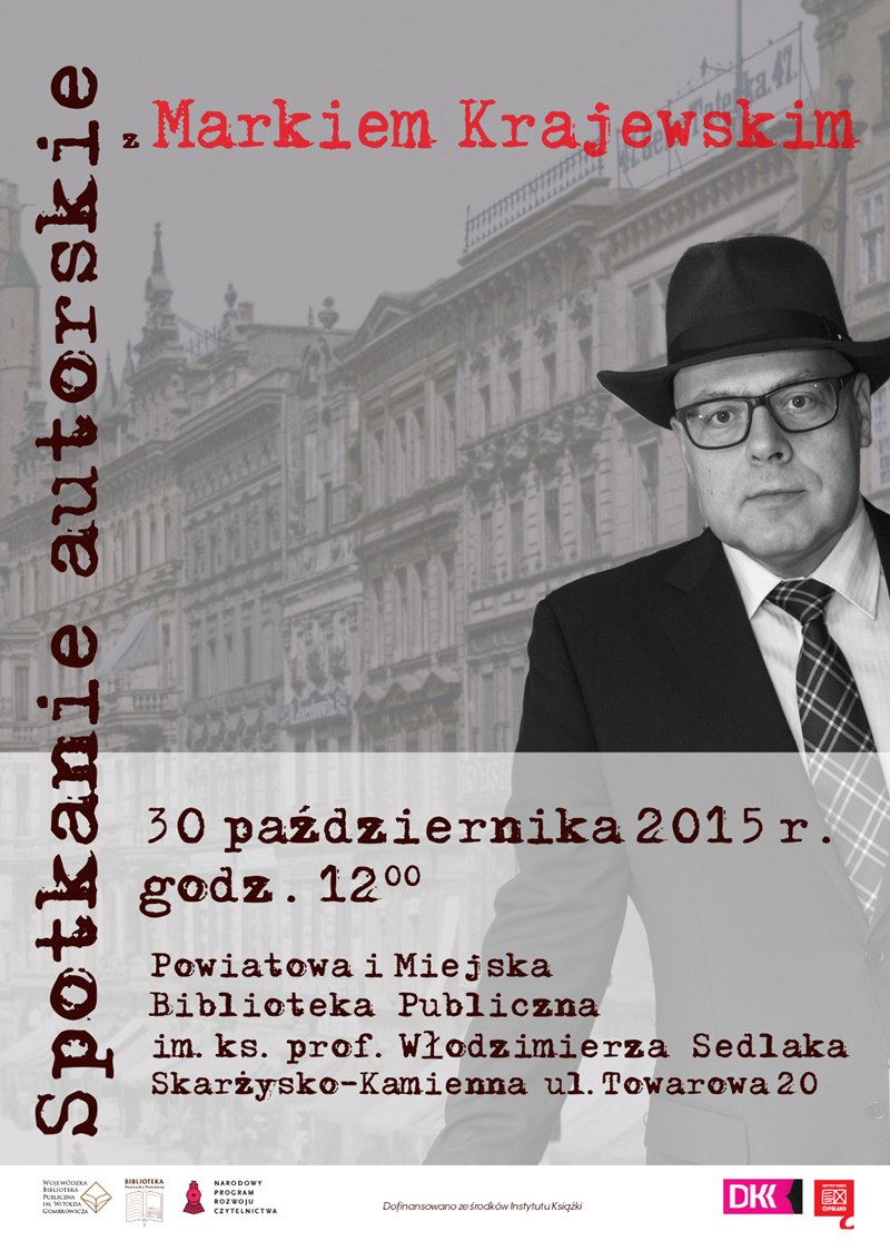 Marek Krajewski – spotkanie autorskie – Biblioteka publiczna – 30.10.2015 