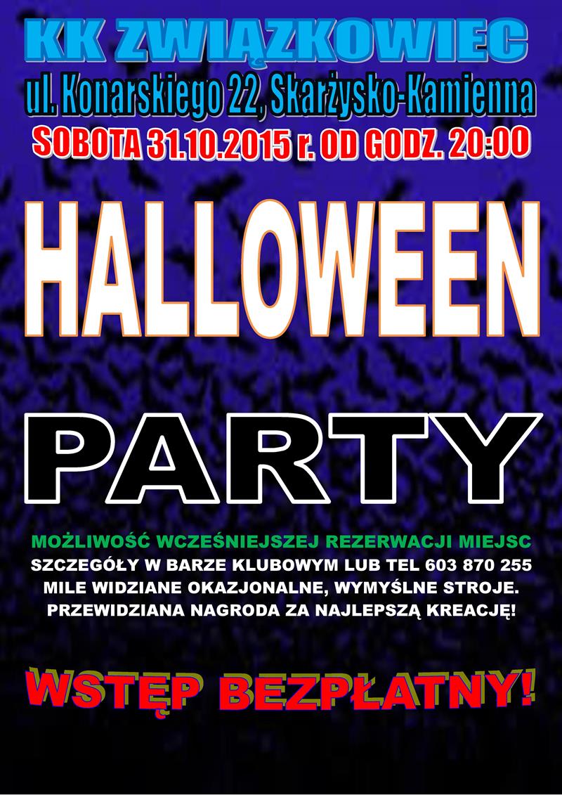 Halloween Party – Klub Kolejarzy „Związkowiec” – 31.10.2015