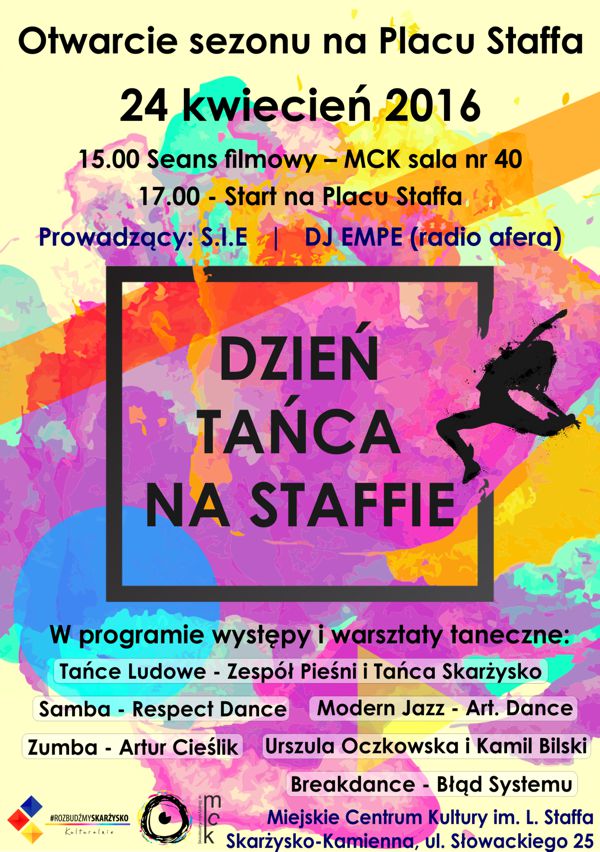 Dzień Tańca na Staffie – Plac Staffa – 24.04.2016