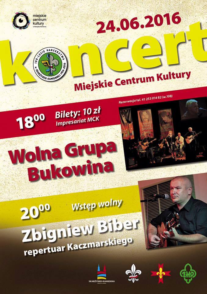 Wolna Grupa Bukowina + Zbigniew Biber – koncert – MCK – 24.06.2016