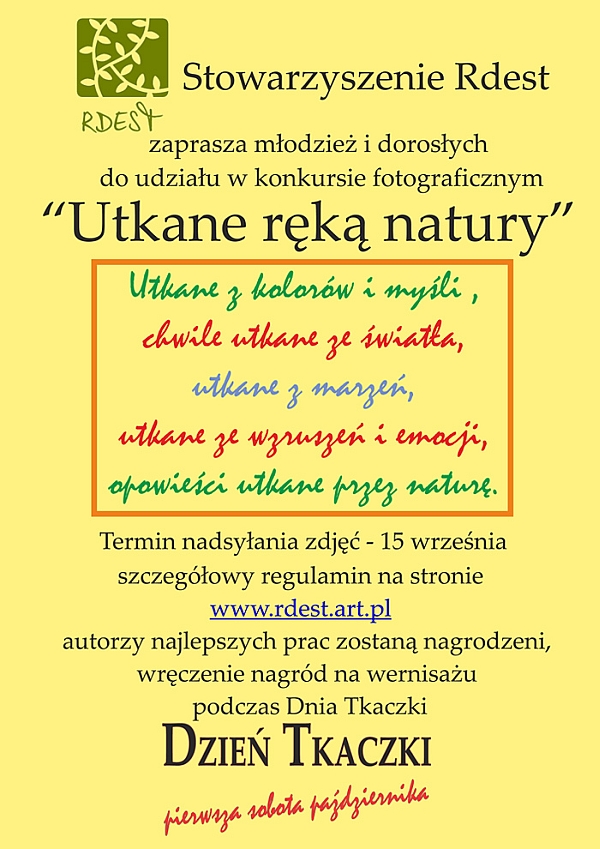 Utkane ręką natury - konkurs fotograficzny