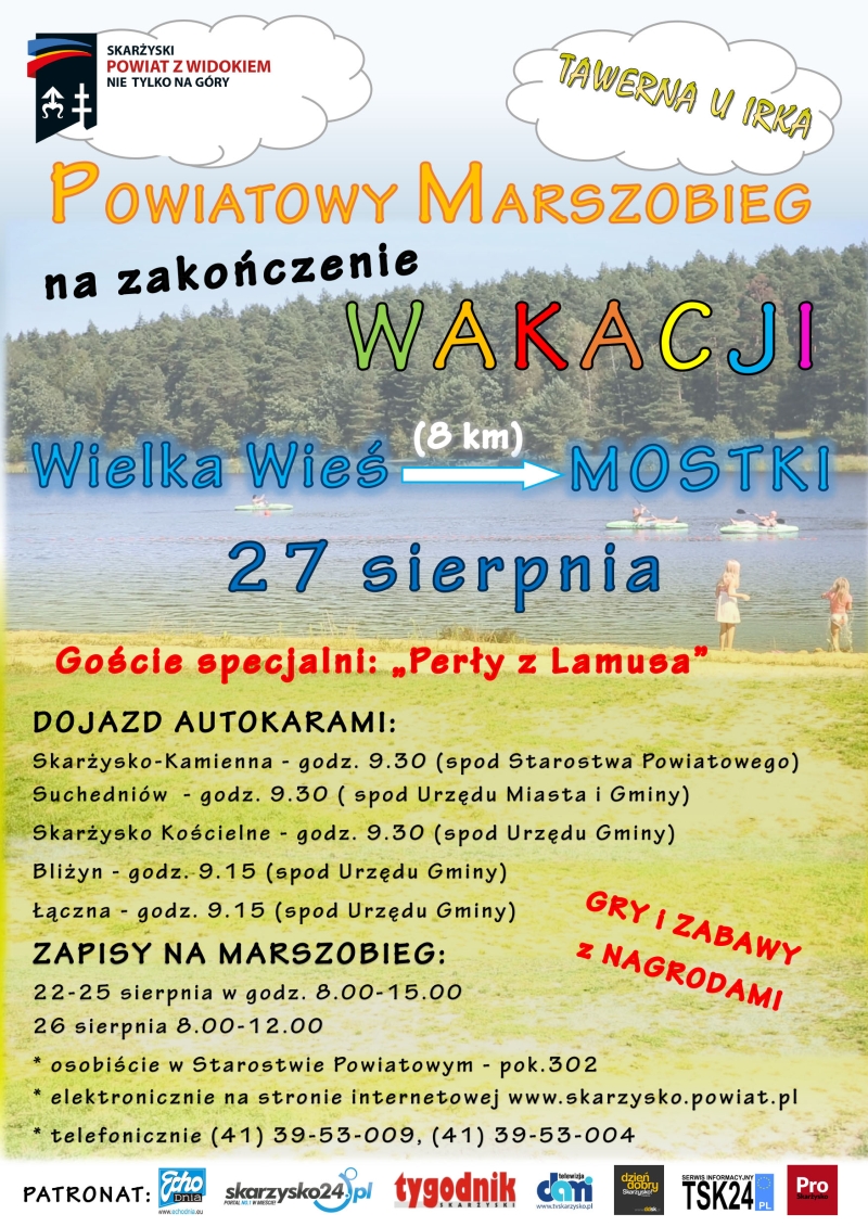 Powiatowy Marszobieg na zakończenie wakacji – 27.08.2016 r.