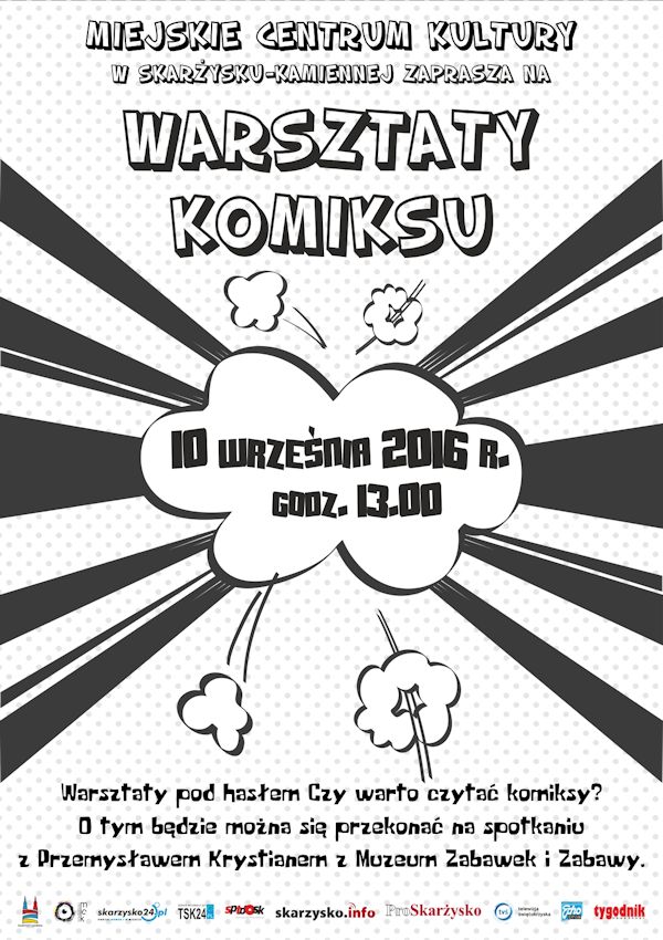 Warsztaty komiksu – MCK – 10.09.2016