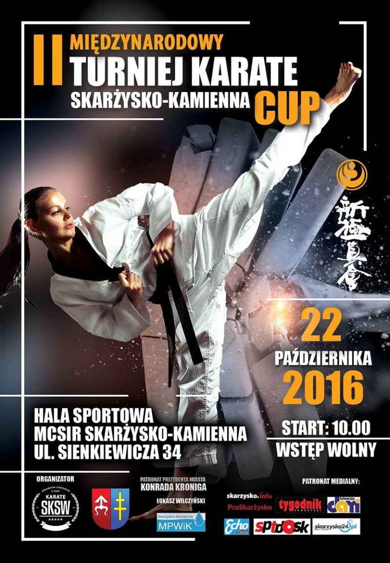 II Międzynarodowy Turniej Karate Skarżysko-Kamienna Cup – Hala sportowa MCSiR – 22.10.2016