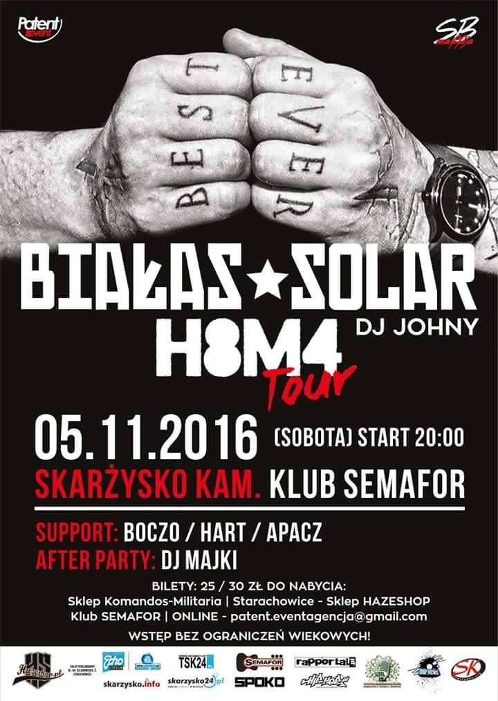 Białas + Solar – Klub Semafor – 05.11.2016