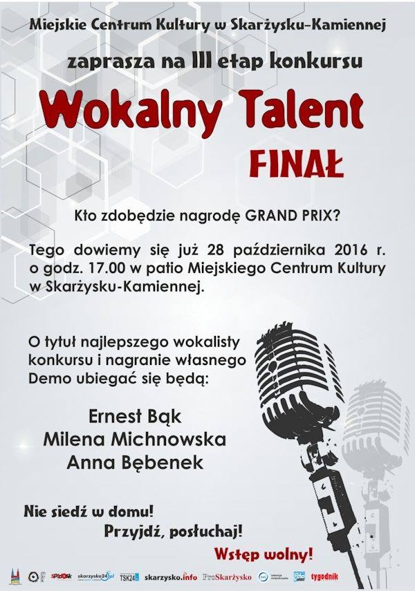 Wokalny talent – finał – MCK – 28.10.2016