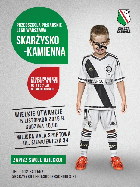 Piłkarskie Przedszkole Legii Warszawa – Skarżysko-Kamienna – hala MCSiR – 05.11.2016