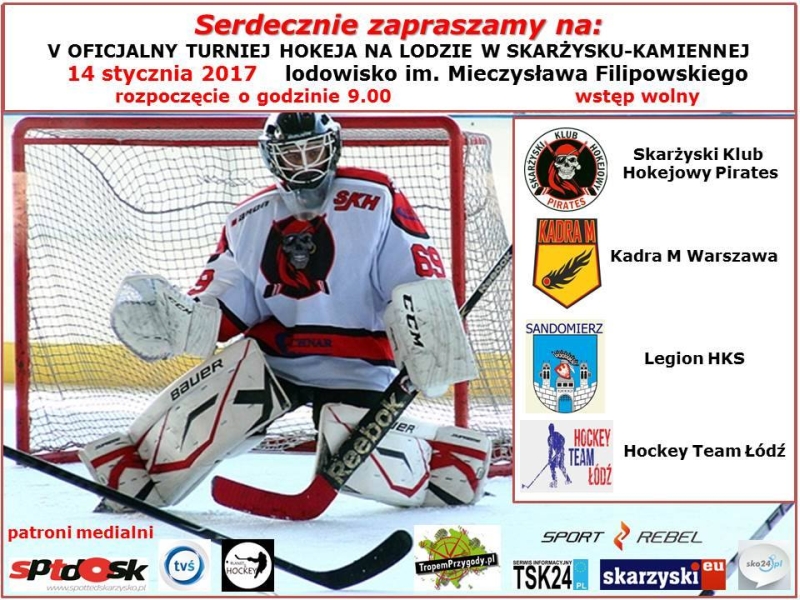 V Oficjalny Turniej Hokeja na Lodzie w Skarżysku-Kamiennej – Lodowisko miejskie – 14.01.2017