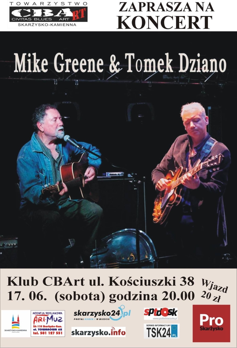 Mike Greene & Tomek Dziano – Klub CBArt – 17.06.2017