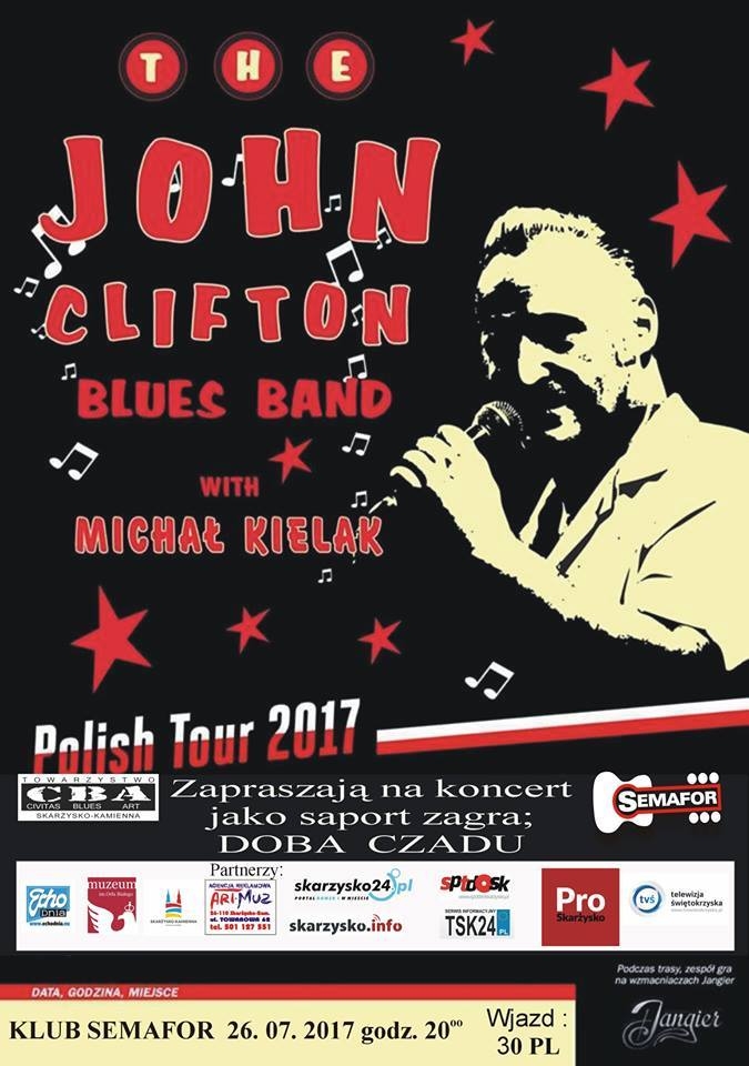 John Clifton Blues Band – Klub Semafor – Skarżysko-Kamienna – 26.07.2017