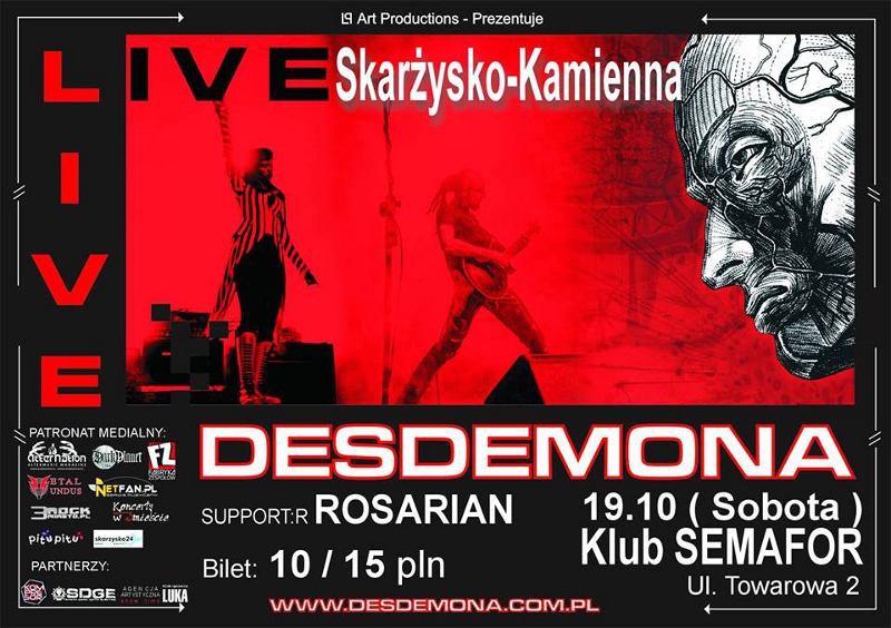 Desdemona - Klub Semafor - Skarżysko-Kamienna - 19.10.2013