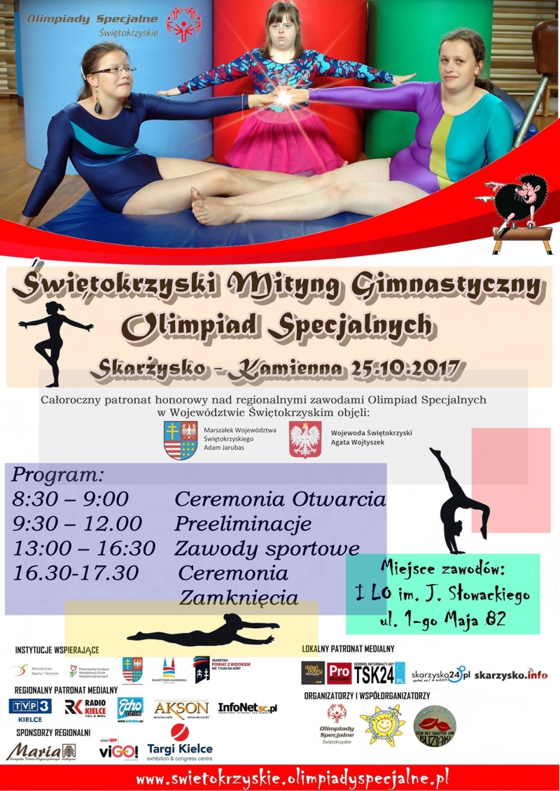 Świętokrzyski Mityng Gimnastyczny Olimpiad Specjalnych – I LO – 25.10.2017