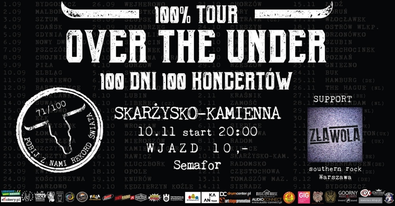Over the Under – 100% TOUR – Klub Semafor – 10.11.2017