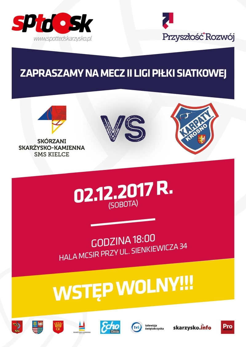Skórzani Skarżysko-Kamienna/SMS Kielce – Karpaty Krosno – Hala MCSiR – 02.12.2017