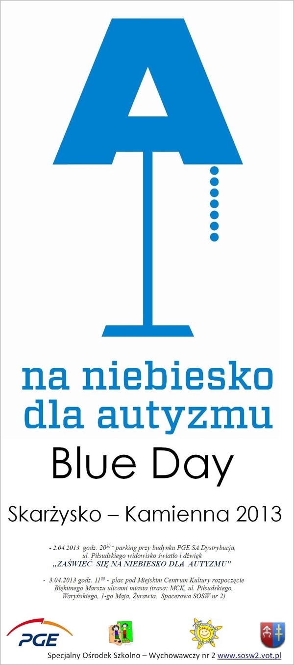 Blue Day - Na niebiesko dla autyzmu - Niebieski Marsz - Skarżysko-Kamienna