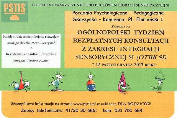 badania z zakresu integracji sensorycznej - Skarżysko-Kamienna - 2013
