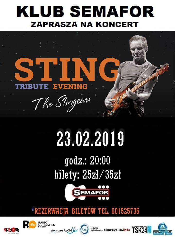 Sting Tribute Show – The Stingears – Klub Semafor – 23.02.2019