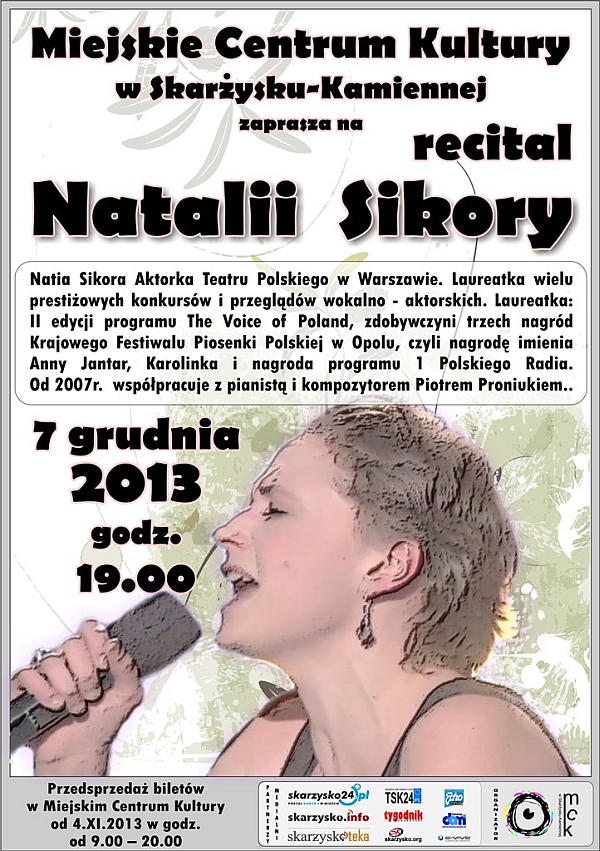 Recital Natalii Sikory - MCK - Skarżysko-Kamienna - 07.12.2013