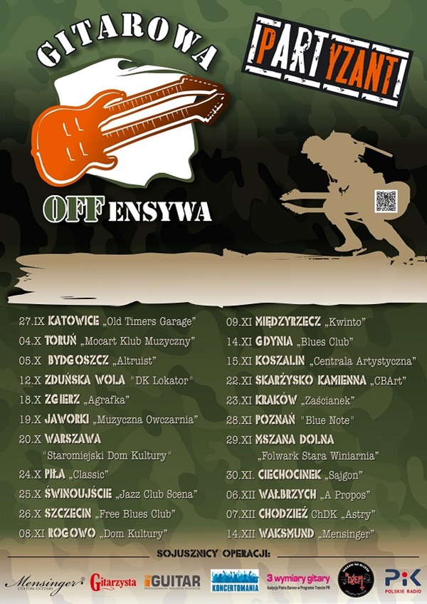 pARTyzant – Gitarowa OFFensywa – koncert – klub CBArt – Skarżysko-Kamienna – 22.11.2013