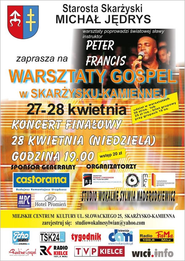 Warsztaty gospel - Peter Francis - MCK