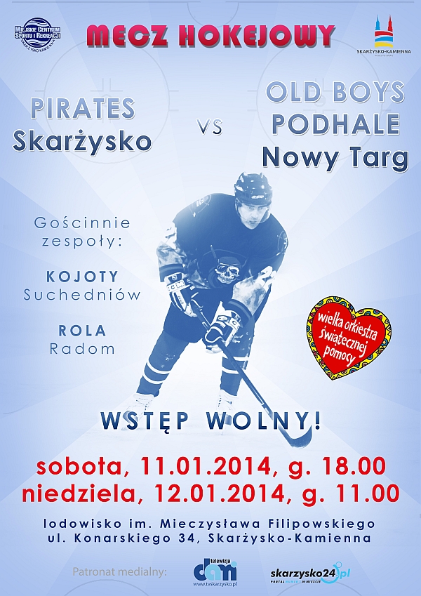 Dwumecz hokejowy - Lodowisko miejskie - Skarżysko-Kamienna - 11-12.01.2014