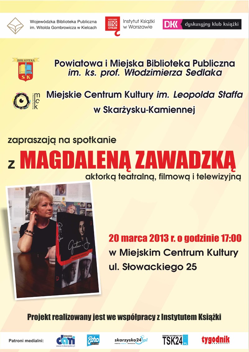 Spotkanie z Magdaleną Zawadzką - MCK - Skarżysko-Kamienna
