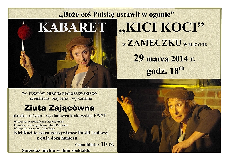 Kabaret Kici Koci - Bliżyn - 29.03.2014r.