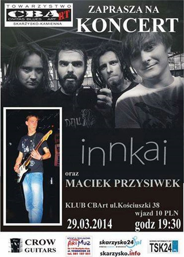 Innkai + Maciek Przysiwek – koncert – klub CBArt – 29.03.2014