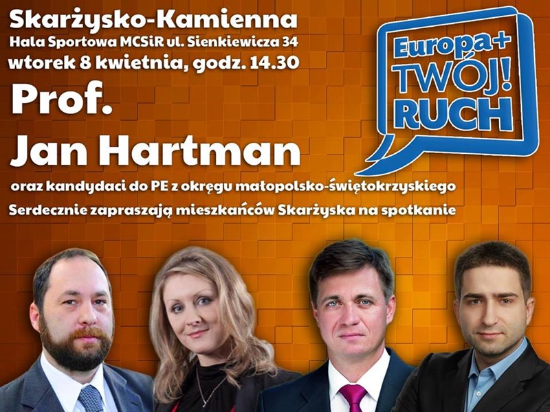 Europa+ Twój Ruch – spotkanie z kandydatami do Europarlamentu – hala MCSiR – 08.04.2014