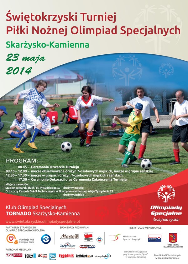 Świętokrzyski Turniej Piłki Nożnej Olimpiad Specjalnych – Stadion Ruchu, Orlik ZST – 23.05.2014 r.