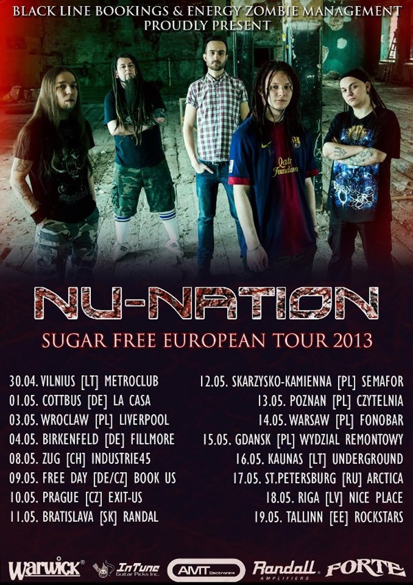 Sugar Free Europan Tour 2013 – Nu-Nation + Another Source Of Light + Raincot – Klub Semafor - Skarżysko