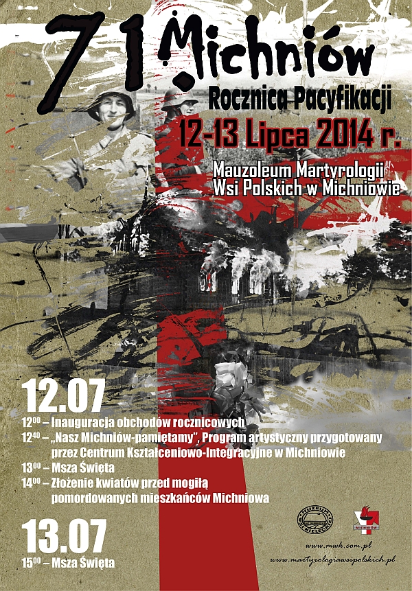 71. rocznica pacyfikacji Michniowa - 12-13.07.2014 r.