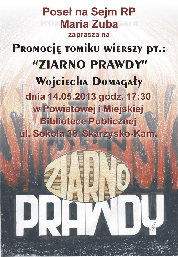 Promocja tomiku wierszy „Ziarno prawdy” Wojciecha Domagały – Powiatowa i Miejska Biblioteka Publiczna
