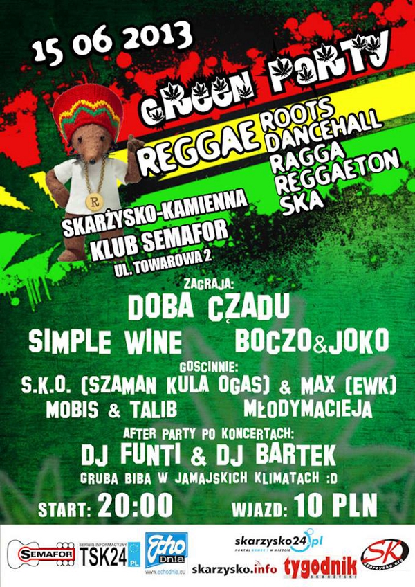 Green Party Reggae - Semafor - 13 czerwiec 2013