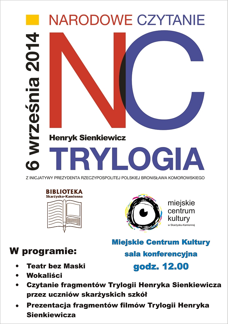 Narodowe czytanie – „Trylogia” Henryka Sienkiewicza – MCK – 6.09.2014 r.