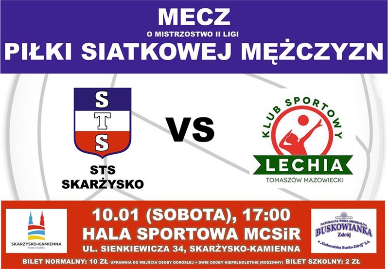 STS Skarżysko – Lechia Tomaszów Mazowiecki – II liga siatkarzy