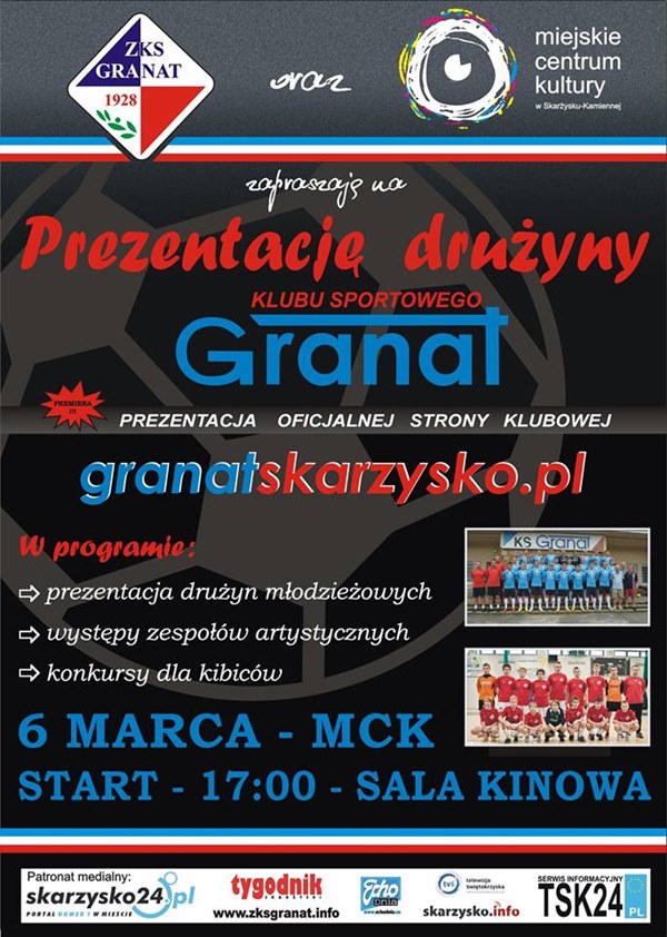 Prezentacja drużyn Granatu Skarżysko – Miejskie Centrum Kultury – 06.03.2015